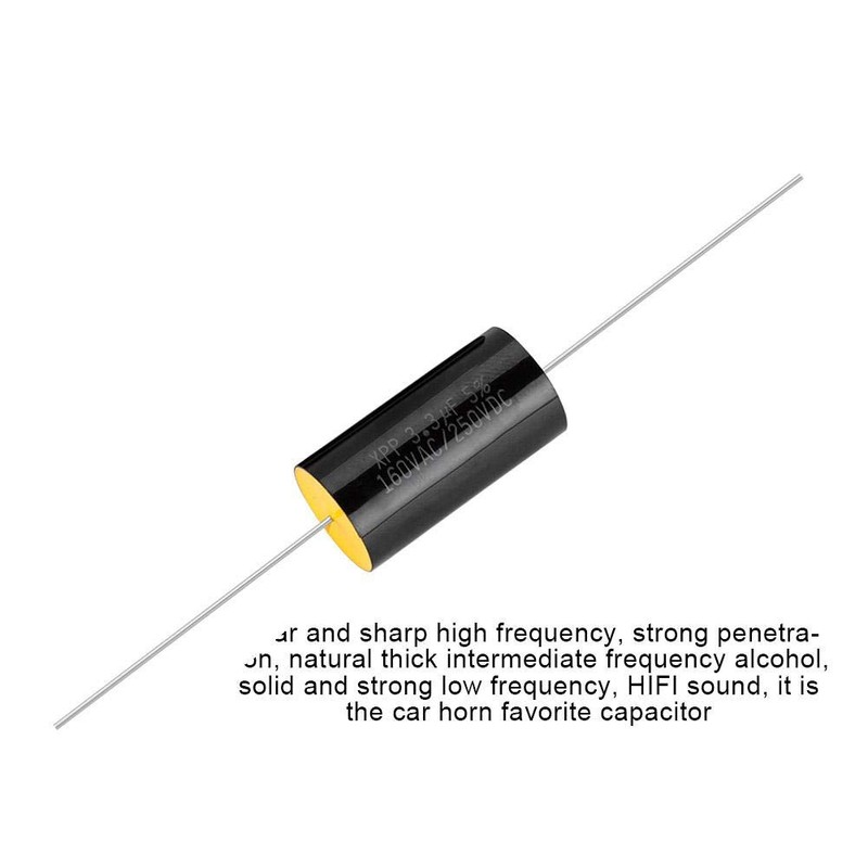 Zerone 2PCS Capacitor Frequency Divider Capacitance Audio Speaker Capacitor with