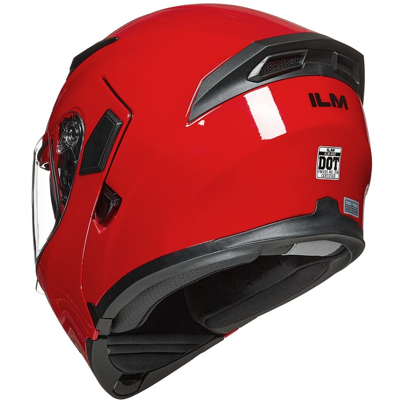 ILM Motorcycle Dual Visor Flip up Modular Full Face Helmet