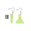 Miniblings Earrings Chemistry Test Tube and Piston Plexi LC Neon