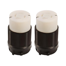 OCS Parts NEMA L16-20C Grounding Locking Connector | 2-Pack | 20A 480V AC - 3 Pole 4 Wire - cUL Listed