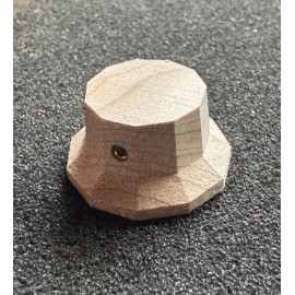 Guilford 4A Quilted Maple 1122 Facet Cut Volume/Tone Knob  - 1.5mm Set Screw/6mm Shaft