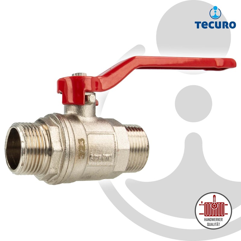 tecuro Ball Valve, Male Thread G 1/2 Inch (DN 15)