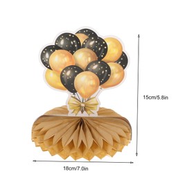 Kisangel 8Pcs Birthday Honeycomb Ornament Table Centerpieces for Men Women Elegant Decorations for Indoor Outdoor Parties Birthday Celebration Decor