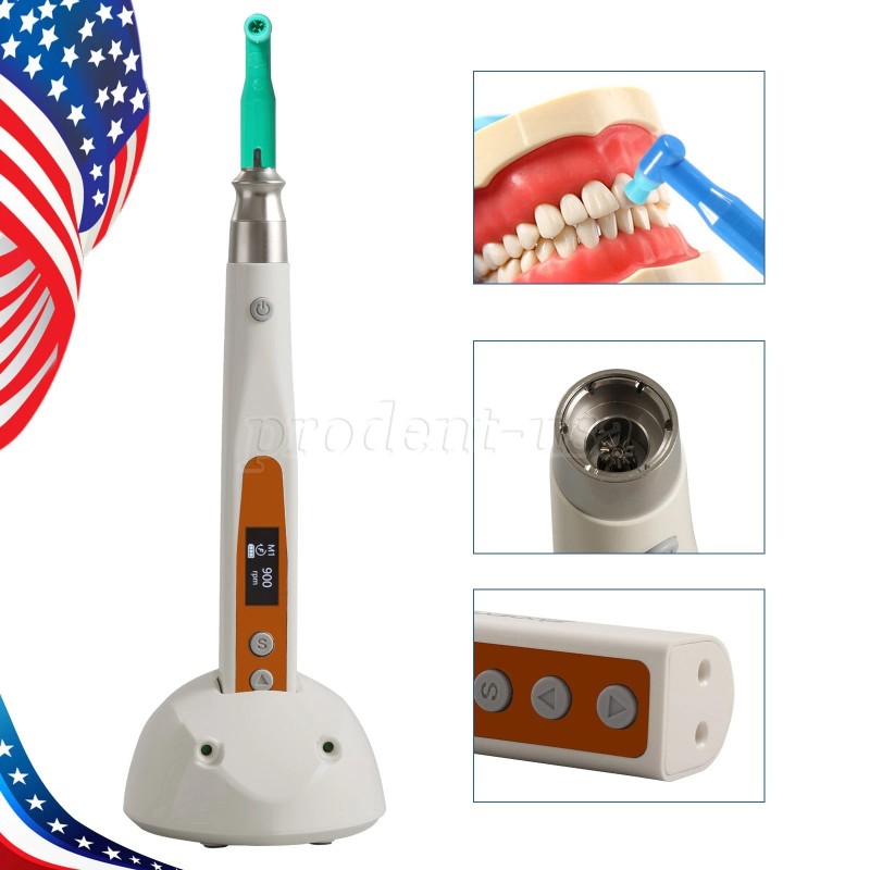 Sandent Dental Cordless Electric Hygiene Prophy Handpiece +2 Disposable Prophy