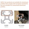 Bohaner T Slot T-Nut Inner Angle Aluminium Profile Angle Angle