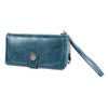 Women PU Leather Credit Card Holder Large Capacity Wallet Zipper