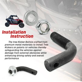 GOLKNHA 8PCS Tree Kickers Mounting Hardware, L Bolts Kit Compatible with Polaris RZR XP1000 Turbo/S