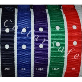 CollarSafe 1" Wide Basic Economical Replacement Collar - FITS PetSafe PIF-275, Microlite & Many Other Modules Requiring 2-Holes 1-3/16” Apart to Attach – PLS Read Listing - View Photos