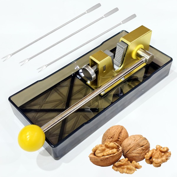 Frezonika Nut Crackers for All Nuts with 3 Picks Included,