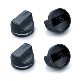 W10339442 WPW10339442 Stove Knobs Replacement Parts for Whirlpool Oven Control Stovetop Knob WFG320M0BS3 WFG320M0BB0 WFG320M0MS Gas Range 4 Burner Cooktop Knob Cook Top Surface Burner Knobs 4 Pcs
