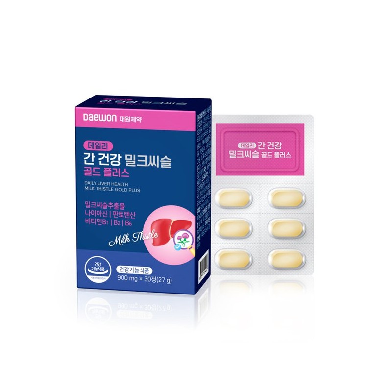 데일리 간 건강 밀크씨슬 골드 플러스 30정 5박스(5개월분) Daily Liver