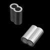 315 pcs NUZAMAS Aluminum Crimping Loop Sleeve Double Barrel Ferrule