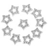 Outanaya 10pcs Star Shape Rhinestone Nail Charms Versatile Nail Decors