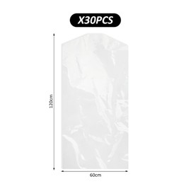 30 Pieces of Clothing Dustproof Covers, Double-Layer Dustproof Covers, Washing Covers, Dustproof Clothing Covers, Wardrobe Covers, Clothing Dustbags, Used to Protect Clothes (60 * 120cm)