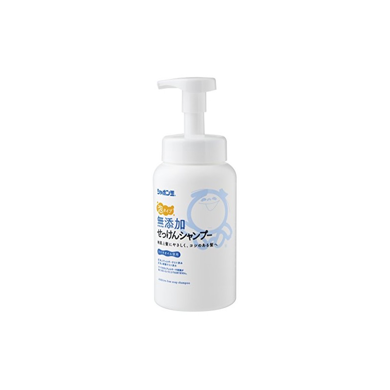 Shabondama Non-Additive Soap Shampoo, Foaming Type, Main Unit, 17.6 fl
