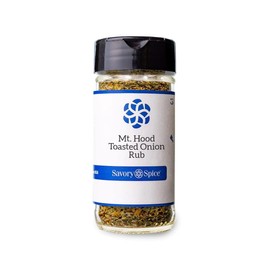 Savory Spice Mt. Hood Toasted Onion Rub - All-Purpose Onion Seasoning Rub | Smoky & Peppery Onion Blend for Chicken, Steak, Pork Chop, Burgers, Fish & Vegetables (Medium Jar - Net: 2.65 oz)