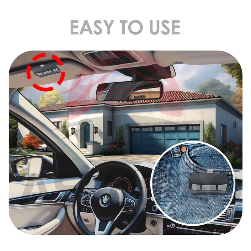 2 for OCDTR-3 Overhead Door Garage Door Opener Remote Compatible