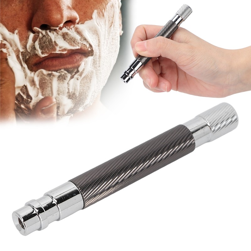 Safety Men's Razor Handle Metal Replacement Manual Razor Handle Retro