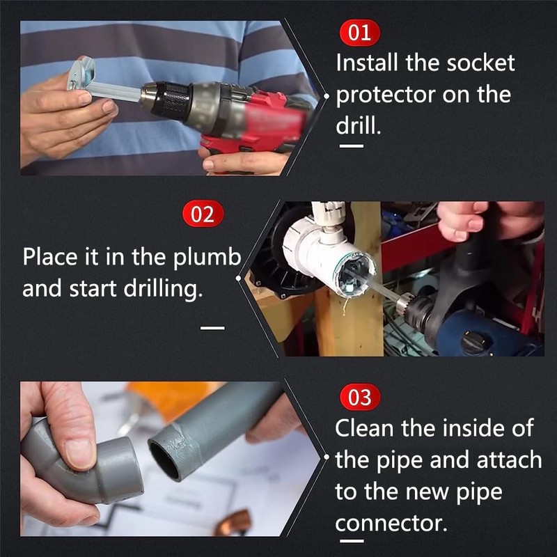 PVC Fitting Saver 2 inch PVC Pipe Reamer Cutter for