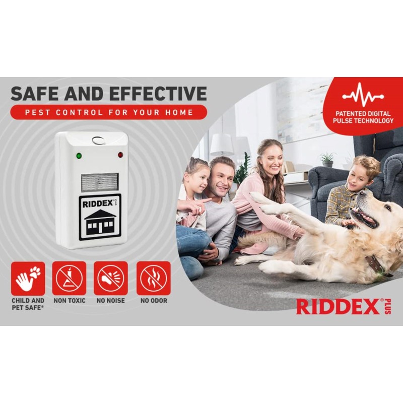 RIDDEX Plus Insect Repellent | Plug in, Mouse Deterrent -