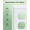 6-Pack Duplex Outlet Cover Plate, Decorative Pure White Switch Plates
