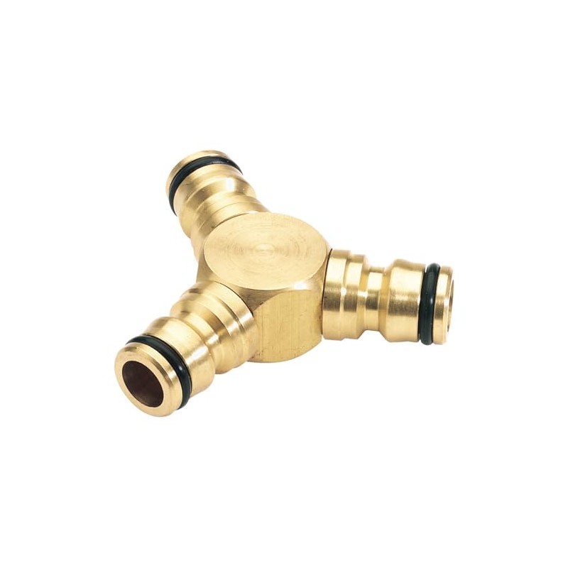 Draper DRA36238 Tools Expert Brass Three Way Connector, Blue