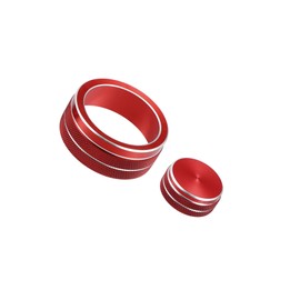 VekAuto Car Center Console Multimedia Control Button Cover for Infiniti Q50 QX50 Q60 Red (Set of 2) Auto Accessories