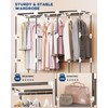 Mavivegue Portable Closet, Wardrobe Closet Organizer with Cover, 3 Hanging