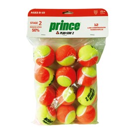 Prince(プリンス) キッズ テニス PLAY+STAY ステージ2 オレンジボール(12球入り) 7G324