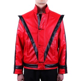 MJB2C - Michael Costume Jackson Thriller Jacket (Kids Child 10-11Y) - Red