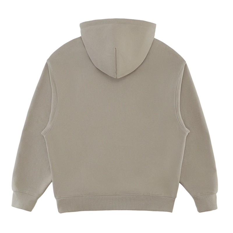High End Double Button Hood Drop Shoulder Cotton Blend Hooded