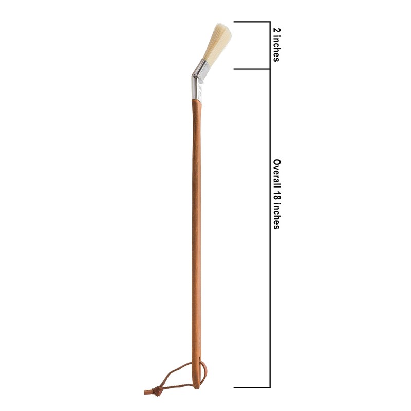 Redecker Beechwood BBQ Brush, Extra-long Basting Brush for Grilling, Baking,