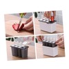 Mikinona 4-Cavity Ice Mold Maker for Popsicles Reusable Plastic Ice