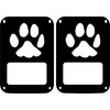 JeepTails Dog Paw Tail lamp Light Covers Compatible with Jeep