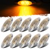 Partsam 10pcs 6.5" LED Marker Lights [DOT Approved], Oval Amber