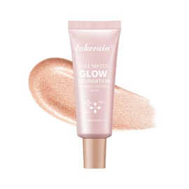 Natural Glow Illuminator Glotion, Hydrating Makeup Highlighter for Face & Body, Liquid Highlighter to Glow, Sheer to Light Buildable Coverage Long Lasting Vegan & Cruelty-Free, Light