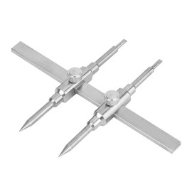 Hakeeta Camera Lens Repair Spanner, Dual Tip Design Camera Lens Repair Spanner, Portable Stainless Steel Repair Spanner for 10-130mm Lens Disassembly, Lens Maintenance Tool