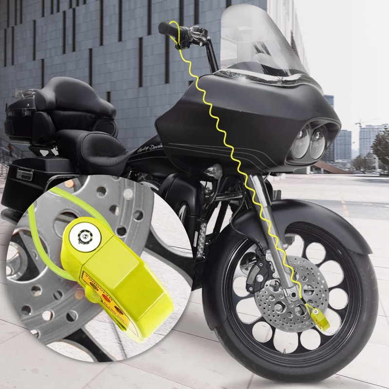 YOHOOLYO YOHOOLYO Alarm Disc Lock Motorcycle Disc Brake Lock Anti-Theft