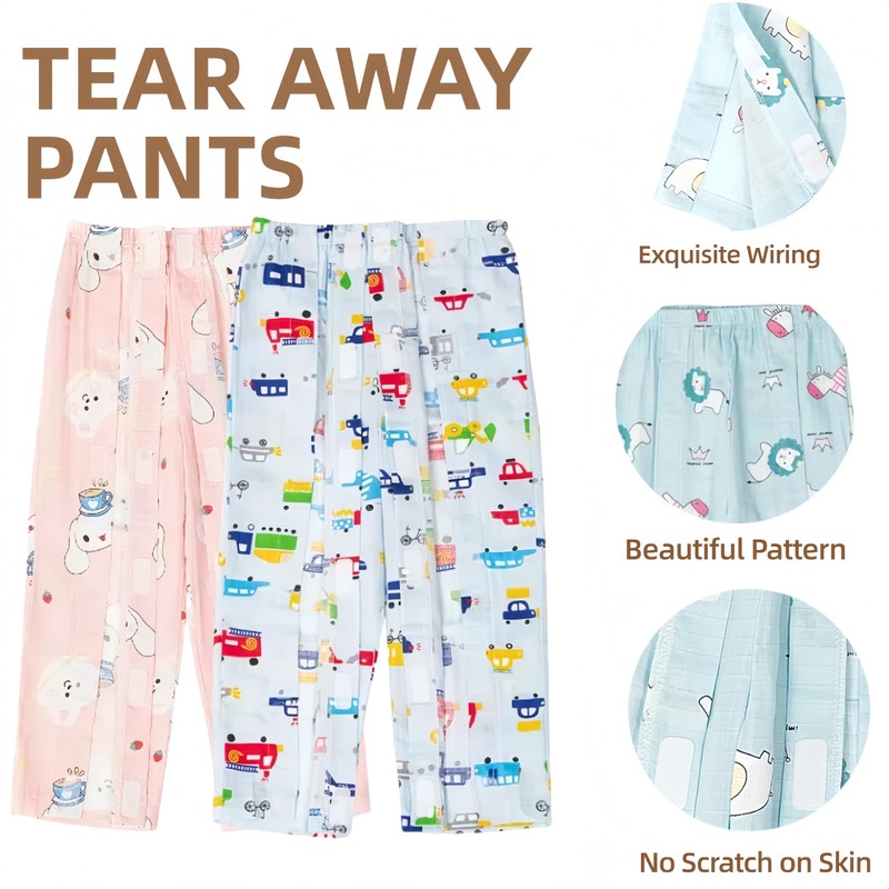 WEEOATAR Breakaway Pants, Full Open, Easy to Wear with Magic