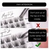 Individual Lashes 72 Cluster Lashes False Eyelashes Natural Look D