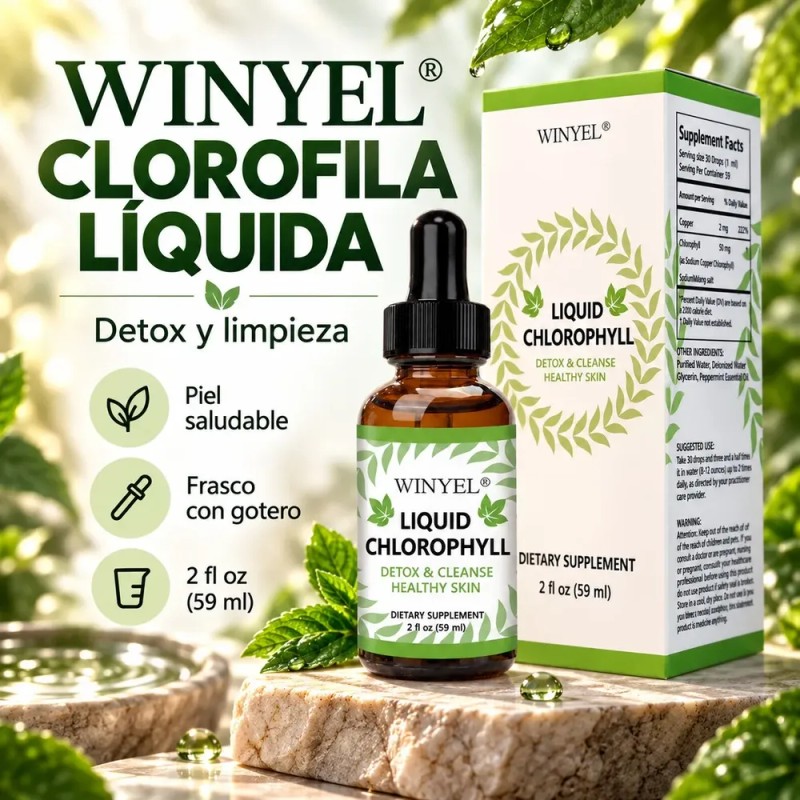 General - Winyel Gotas Clorofila Líquida Suplemento Natural