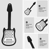 Handheld Cheese Grater, 2 Pack Black Cheese Graters for Kitchen,