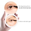 Milishow Compact Mirror with LED Light,1x/10x Magnifying Rechargeable Mirror,3.5in Pocket