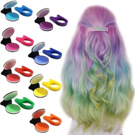 Tizas para Cabello 8 Colores Temporales Lavables No Pegajosas