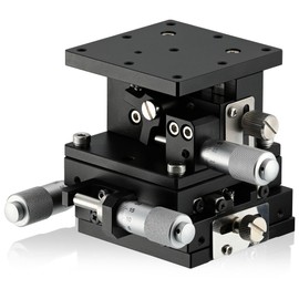 Generic XYZ 3 Axis Manual Linear Stage, 2.36”x2.36” Manual Translation Stage Platform, Precision Trimming Bearing Tuning Platform Sliding Table, Load Capacity 24.5N