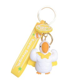 Oikabio Duck Key Ring Animal Key Rings Cartoon Pet Key Chain for Backpack Bag Schoolbag Pendant DIY Accessories Party Festival Charm Gift for Women Men