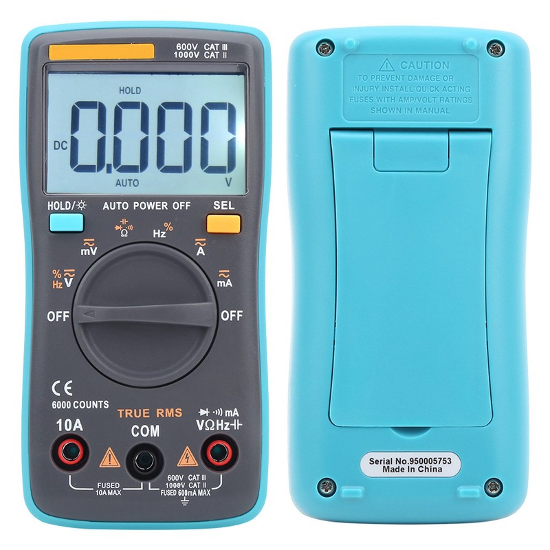 ZT101 Digital Multimeter AC DC Voltmeter Ammeter Ohmmeter Volt Tester