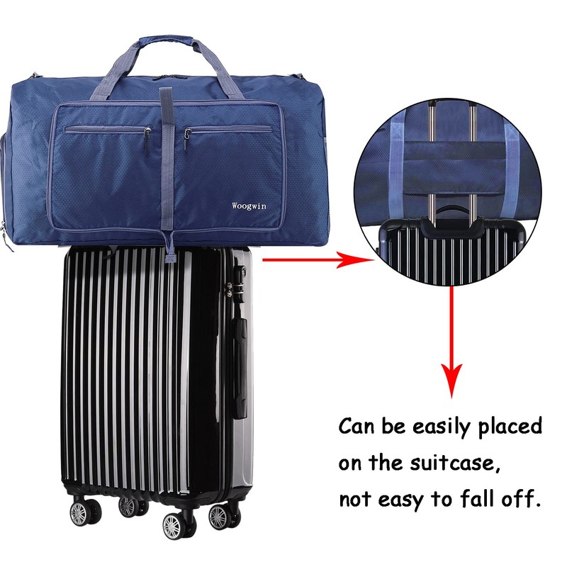 Woogwin Travel Duffle Bag Large Foldable Waterproof Overnight Bag for