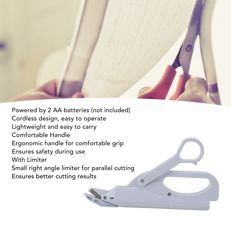 Electric Scissors Battery Operated Cordless Safe Mini Handheld Automatic Scissors
