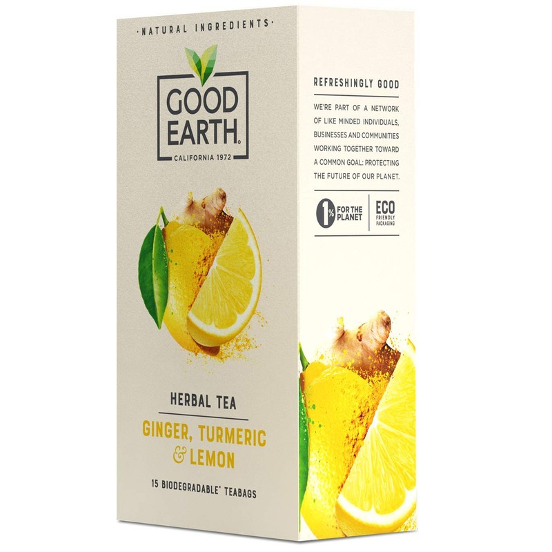Good Earth Tea Co. Ginger, Turmeric & Lemon Tea -